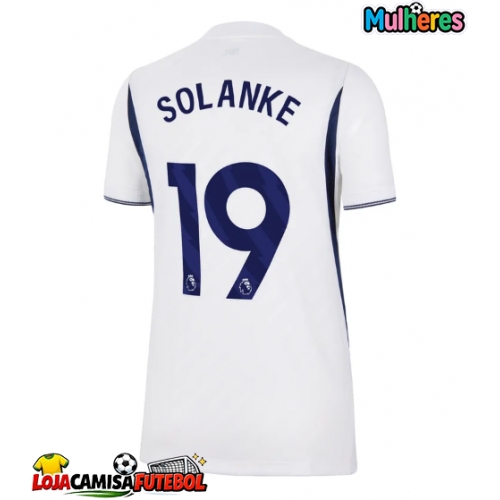 Camisa de Futebol Tottenham Hotspur Dominic Solanke #19 Equipamento Principal Mulheres 2026-27 Manga Curta